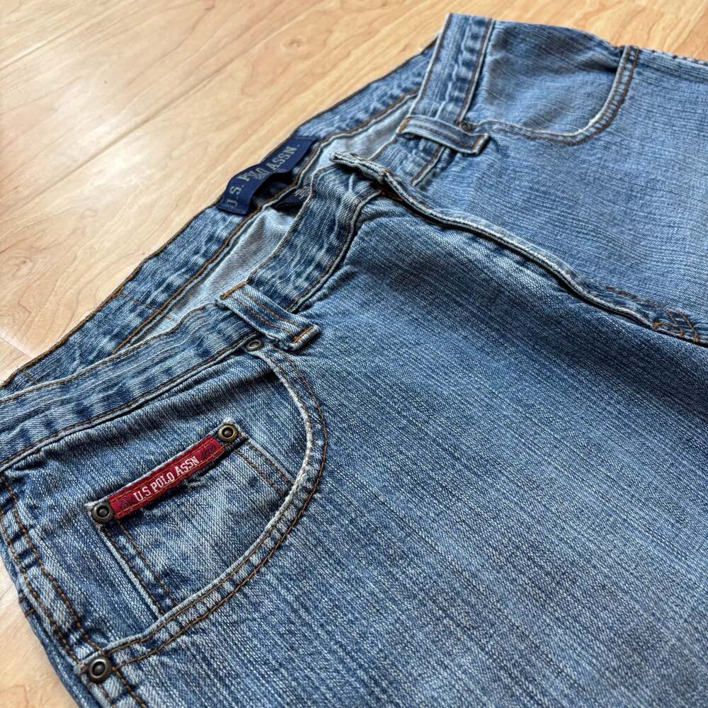 Vintage Y2K U.S. Polo Assn. Baggy Denim Jean Shorts Men's Size 38
